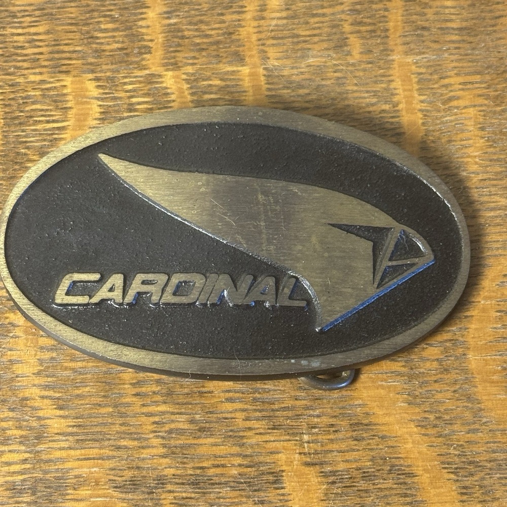 Vintage‎ Cardinal Transport DynaBuckle Solid Brass Belt Buckle Trucking 3.75"